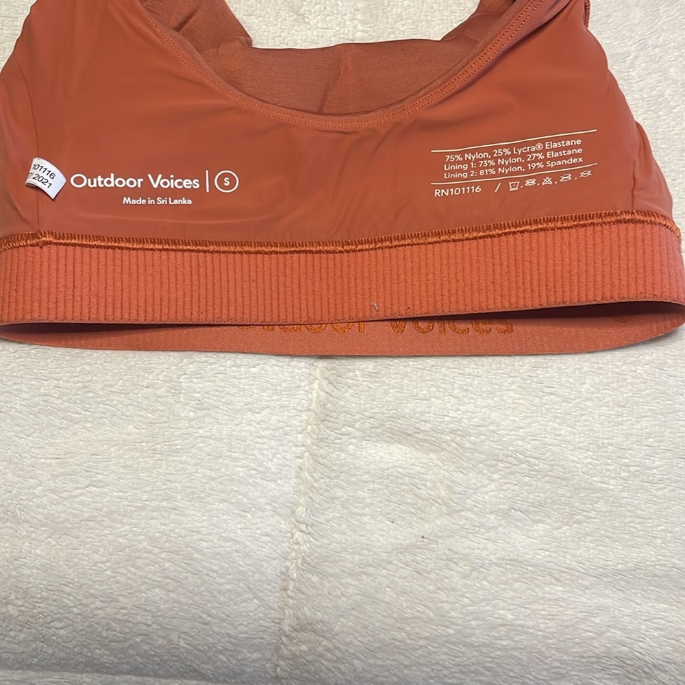 Canyon Orange Outdoor Voices Bra - Picture 3 of 4